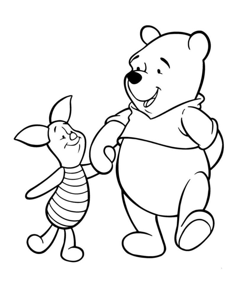 Winnie the Pooh y Piglet están caminando