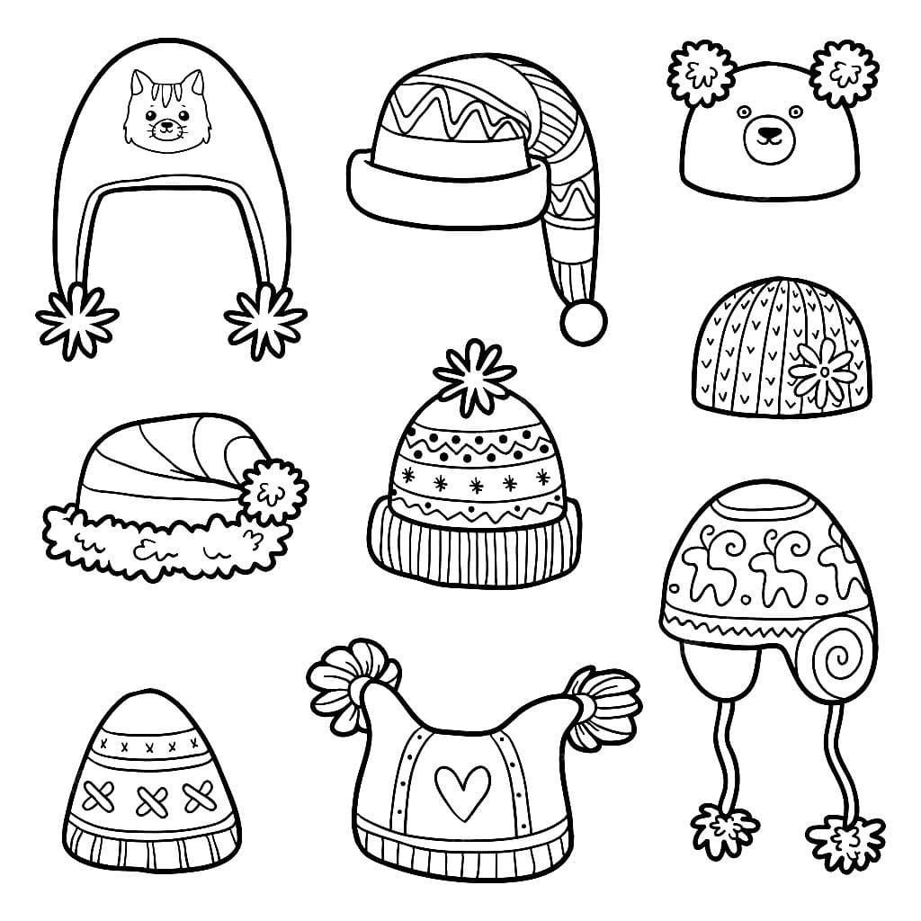 Sombreros de invierno con animales y estampados geométricos