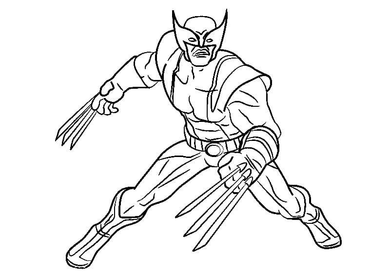 Wolverine lucha contra enemigos