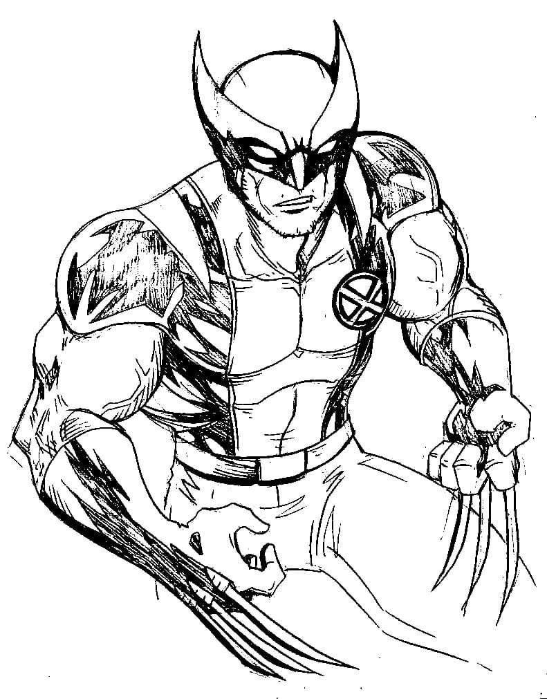 Wolverine con garras largas