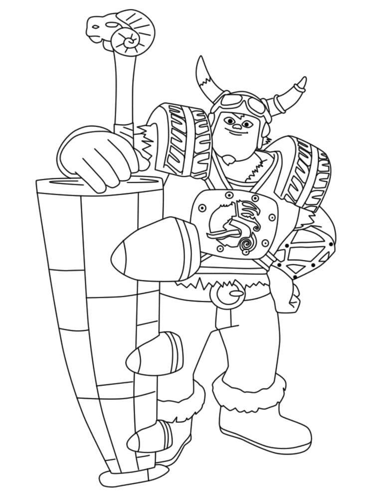 Vikingo de la caricatura Zak Storm