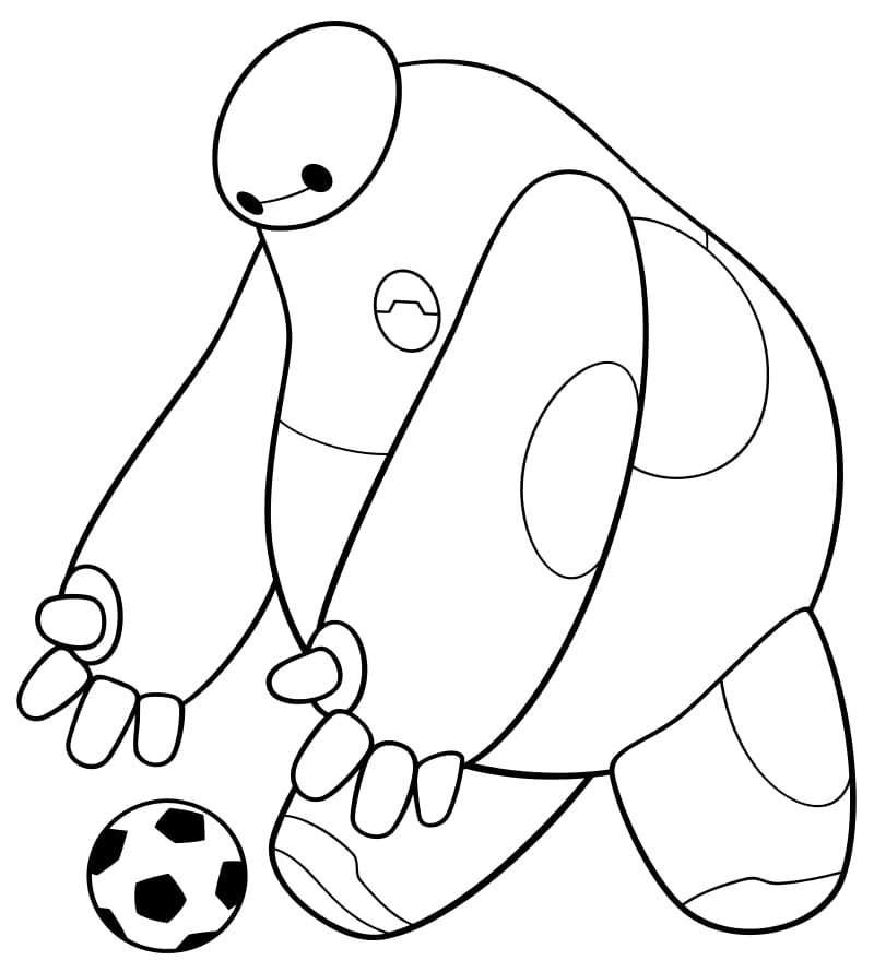 robot jugando al futbol