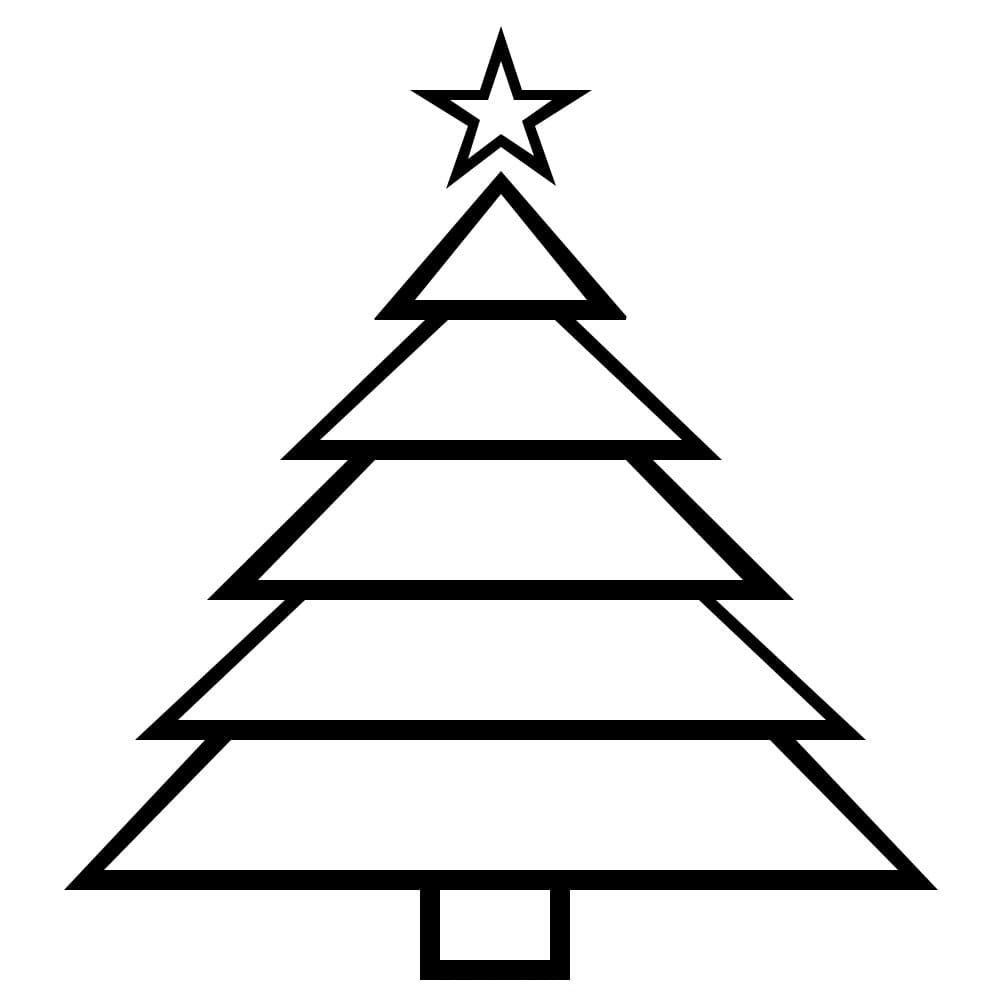 Árbol de Navidad hecho de triángulos