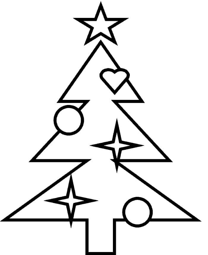 Árbol de Navidad triangular con juguetes